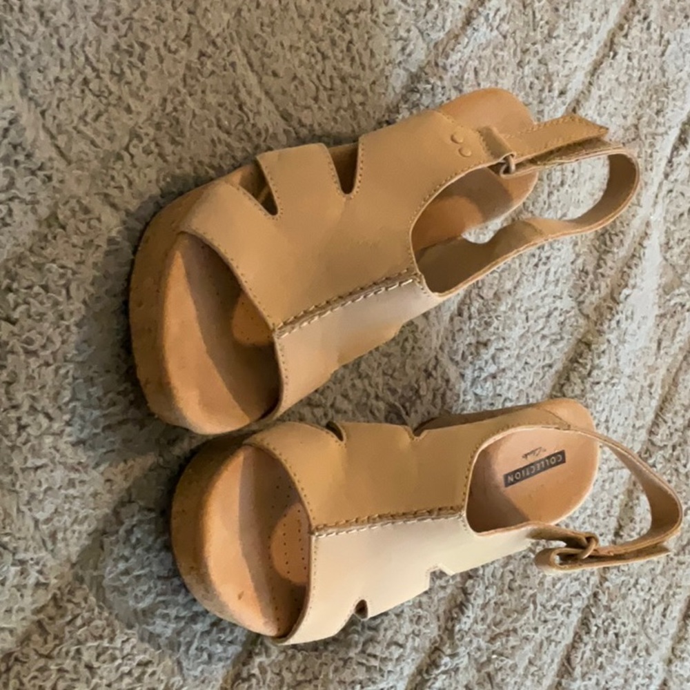 Clark Wedges soft cushion. Lightly used size 7